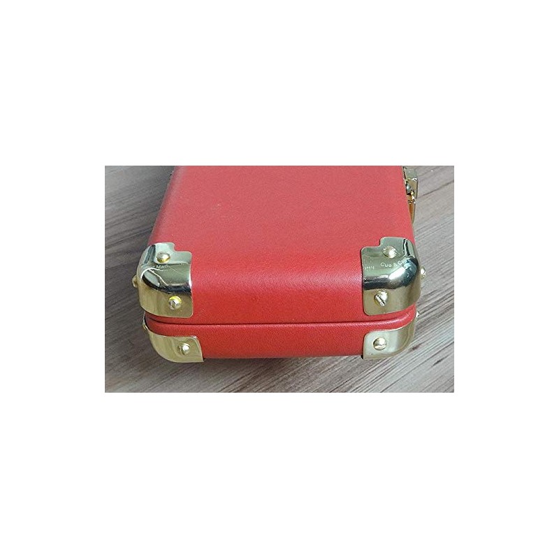 Nickel Plated Leather Cue Case Corner Protectors (rounded corners)