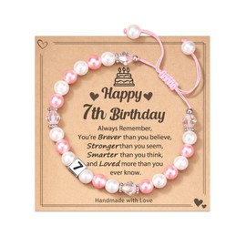 FYUKISS 7 Year Old Girl Birthday Gifts, Birthday Gifts for 7 Year Old Girls Jewelry Bracelets Gift