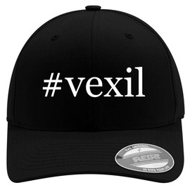 #Vexil - Embroidered Adjustable Fit Baseball Hat | Unisex Cap for Men and Women | Modern Cap with Adjustable Fit Band and Pre-Curved Bill | Black | Large/X-Large