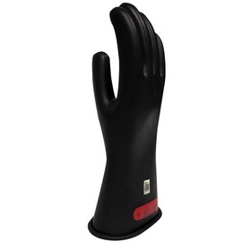 Enespro Class 0 Black Rubber Voltage Insulating Gloves, Max. Use Voltage 1000V AC/1500V DC, GC0B12