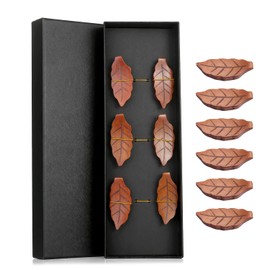 Set of 6 wooden chopsticks shelves with gift box, wooden chopsticks shelves, chopsticks holder, black chopstick holder, chopstick holder for chopsticks, chopsticks shelves chopstick rest