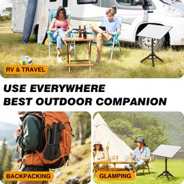 Starlink Tripod Stand Mount for Starlink Gen3, Adjustable Satellite Stand with 360° Rotation, Up to 50.4 Inch Height, Ground Nails for Camping RV Outdoor