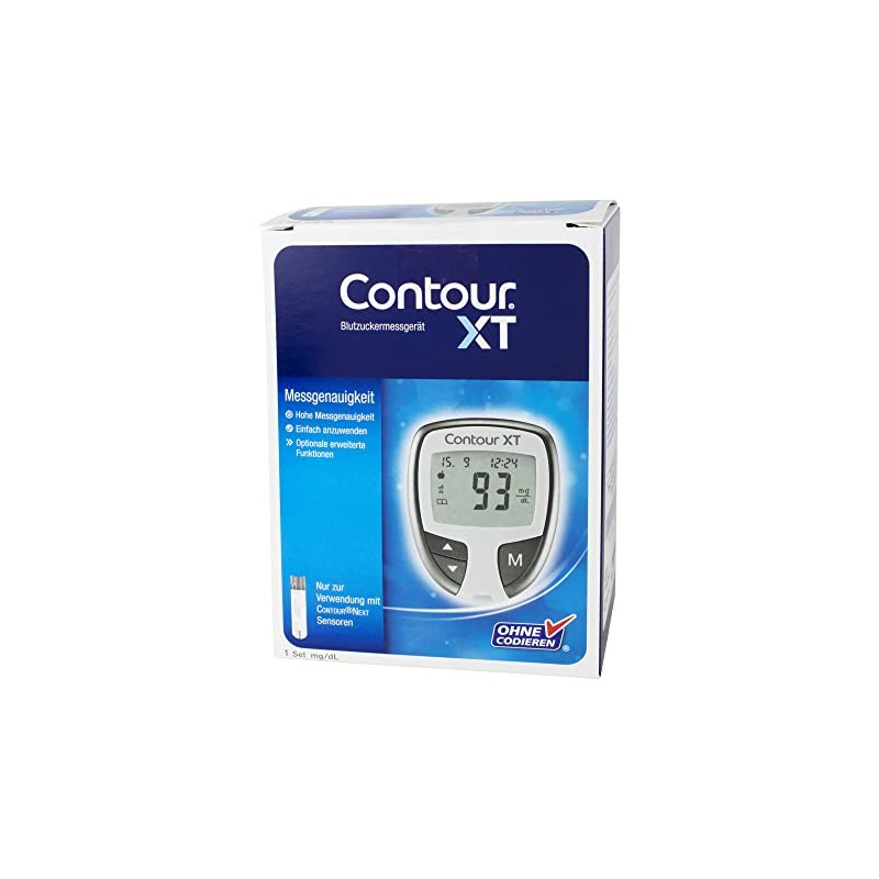 Bayer Vital GmbH XT Set Blutzuckermessgerät mg/dL, 1 St, 1