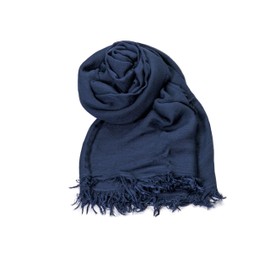 MAPIMANIA - Women's Scarf Made of Bamboo Viscose 100%, Summer Scarf Made in Italy, 180 x 90 cm, Pashminas Scarf Summer Light and Elegant - Eco-Friendly, blue