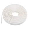 uxcell Edge Trim U Seal Extrusion, Silicone White U Channel