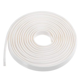 uxcell Edge Trim U Seal Extrusion, Silicone White U Channel Edge Protector Sheet Fits 5/64-5/32inch Edge 5M/16.4Ft Length