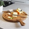 BOSKA "Cheesy Oak/Stainless Steel Cheese Knife, Silver/Brown