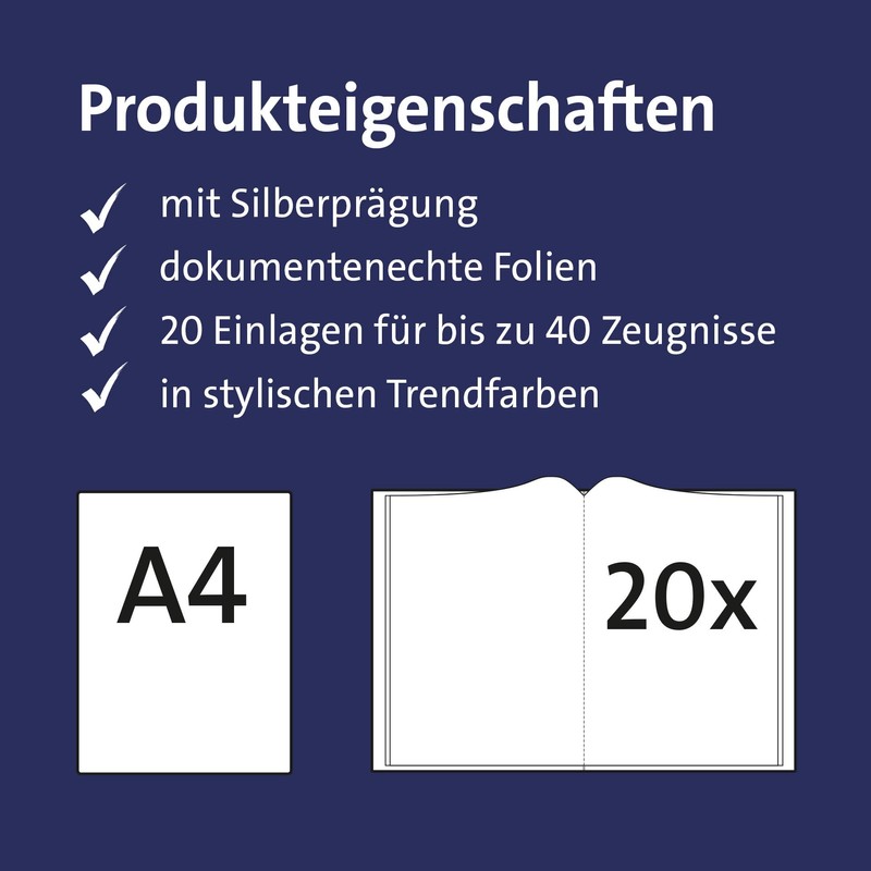 Roth Basic Certificate Folder A4 - 20 Inserts for up