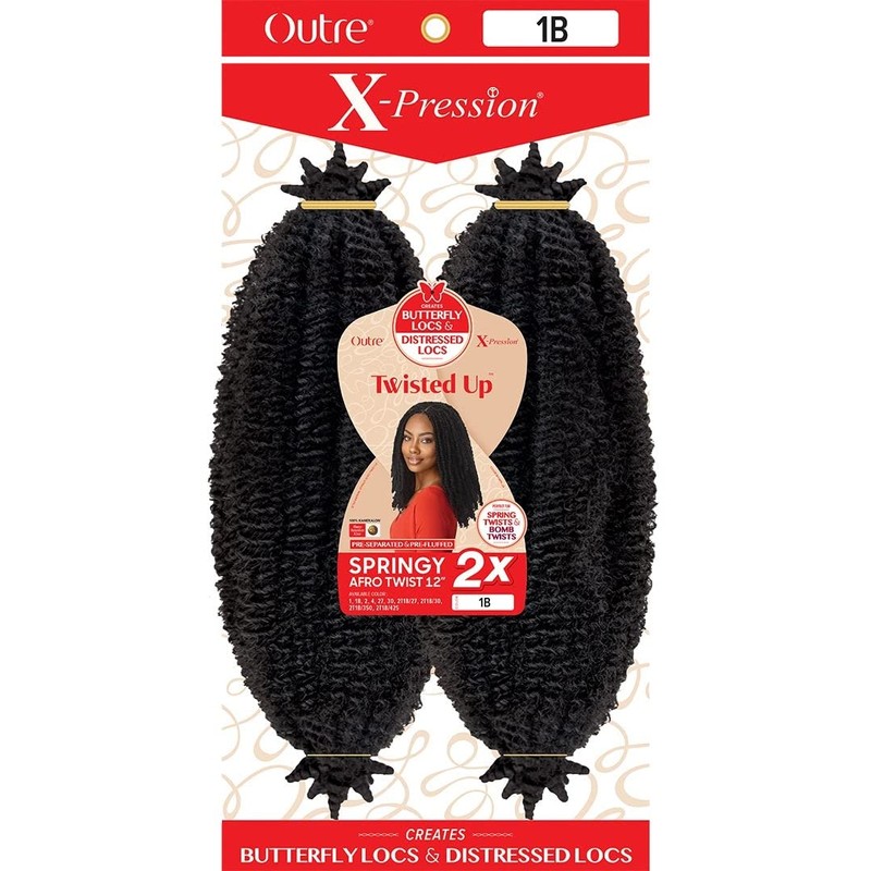 Outre X-Pression Synthetic Braid - 3X SPRINGY AFRO TWIST 16