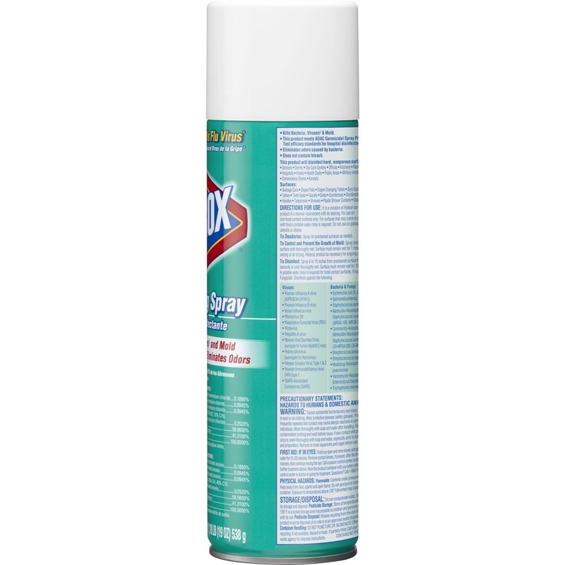 Clorox Disinfectant Spray, 19 Ounce, 1 Each
