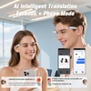AI Smart Translation Glasses for Women Men Real time with