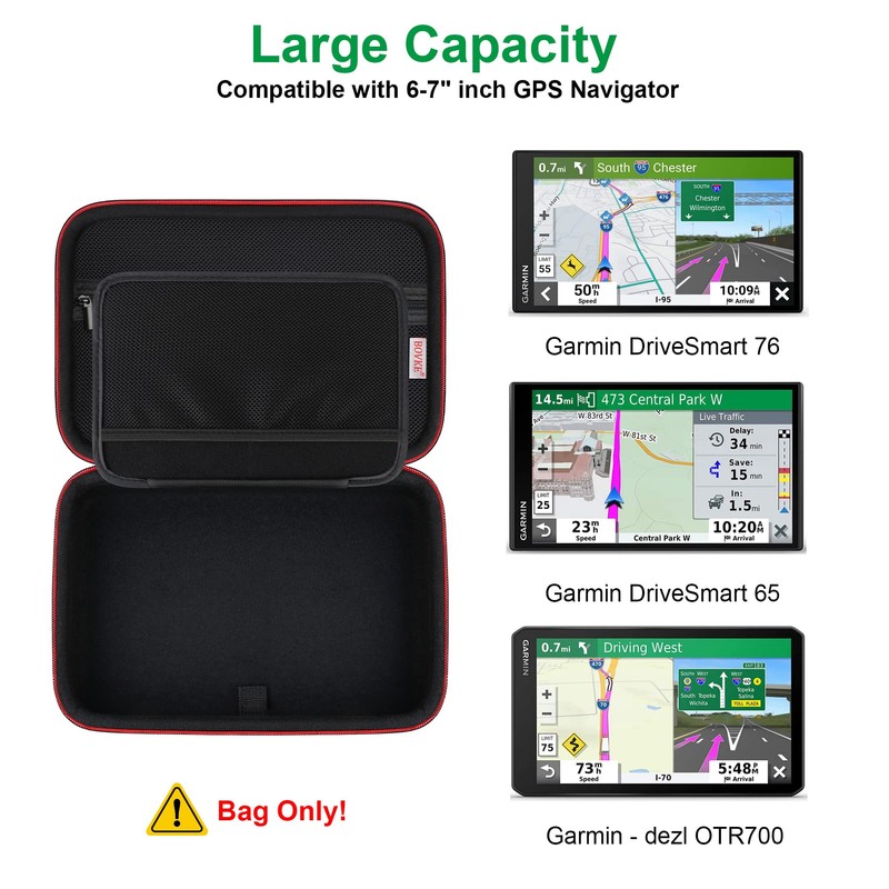 BOVKE Hard Navi Tasche für 6-7 Zoll Tomtom Navigationsgerät GO,