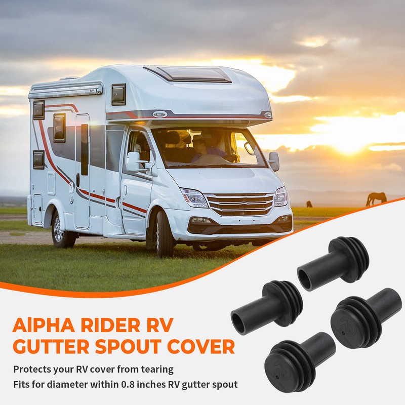 RV Cover Protector, Alpha Rider RV Gutter Spout Cover System，RV