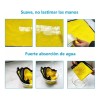 5 Paño Mágico Seco Con Toalla Superfina, 30*40cm Amarillo