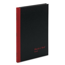 Black n' Red - Casebound Notebook, Ruled, 8-1/4 x 11-3/4, White, 96 Sheets/Pad - Sold As 1 Each - Ideal for permanent records.