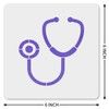 MAGJUCHE Stethoscope Stencil 6 Inches, Reusable Medical Stencil for Painting
