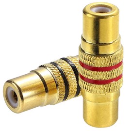 Greluma Pack of 8 RCA Female Adapter Connector for Audio Video Cable