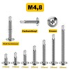 Pack of 300 Self Tapping Screws 4.8 x 13 mm