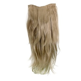 Hairpiece Halfwig (half wig) 7 Microclip Clip In Extension VERY long straight slight wave wavy BLOND ashblond light ash H9505-24