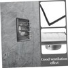 TEHAUX 1 Set Stainless Steel Exhaust Vent Hood Durable Wall
