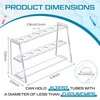 AceOrbit 2 Pcs Acrylic Test Tube Holder Rack 6 Wells