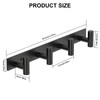 PMMASTO Coat Rack Wall Mounted, 4 "T Shaped Wall Hooks
