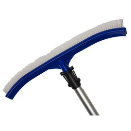 Aqua Select Pool Cleaning Maintenance Kit | Includes EZ-Clip 7' - 21' Telescopic Pool Pole and Pool Brush for Above Ground and Inground Swimming Pools