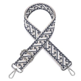 Miss Lulu Adjustable Shoulder Strap for Bags Replacement Bag Straps 3.8cm Wide Retro Strap for Shoulder Bag Crossbody Bags DIY Accessories for Messenger Bag (Navy)