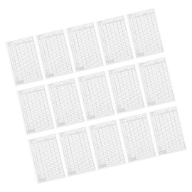 Parliky 15-Pack Golf Scorecard Keeper Book Sturdy Copper Coated Paper Scorecards for Recording Golf Stats for Competitions and Practice