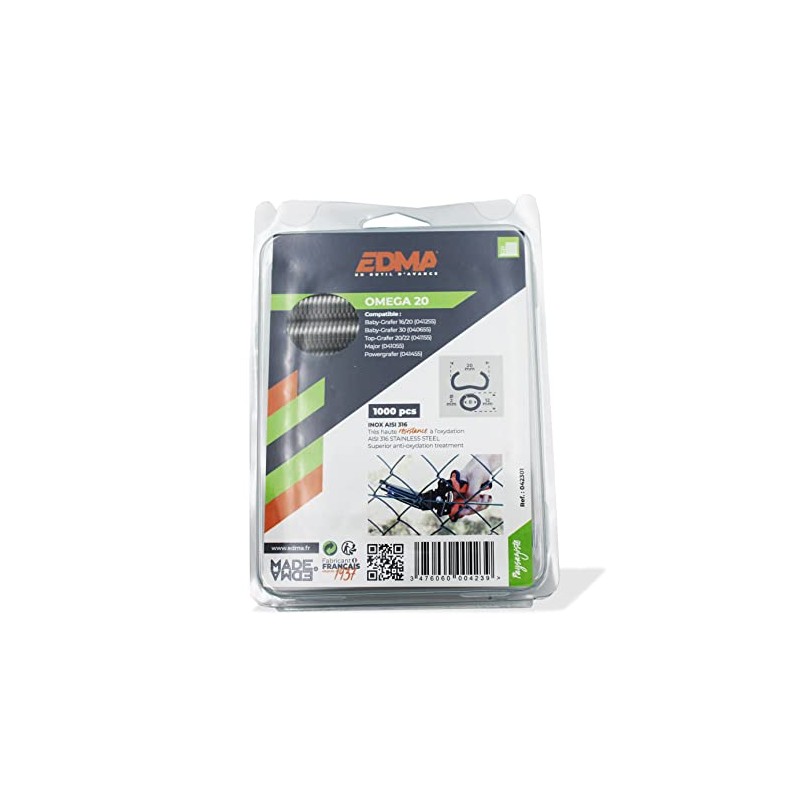 Omega 20 Fence Rings - Stainless Steel AISI 316 -