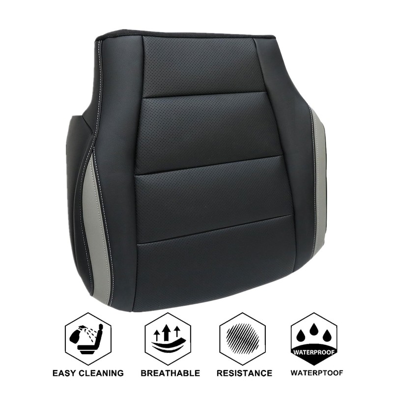 NLQR Front Driver Bottom Replacement Perforated Seat Cover Black RB