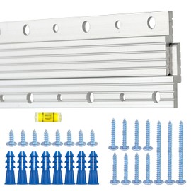 French Cleats 34 inch - Supports 200 lbs - Heavy Duty Z Bar Hanger for Pictures, Mirrors, and Art - Alloy Steel French Cleat Picture Hanging Kit for Panels,Shelf, Cabinet (2Pairs)