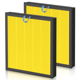 Vital 100S Pet Care Replacement Filter for LEVOIT Vital 100S Vital 100S-P Air Purifier, H13 True HEPA and High-Efficiency Activated Carbon Filter, Vital 100S-RF-PA, LRF-V102-YUS, Yellow