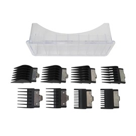 MIFADLE 8Pcs Clipper Guards for BaBylissPRO Barberology FX870, FX890, FX825, and FX673 Clippers, Replacement Guards with Metal Clip - From 1/16-3/4 inch Snap on Comb Set for Babyliss Clippers