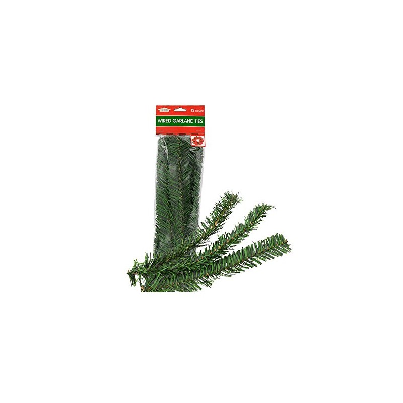 Holiday Garland Flexible Ties 12 Count Packs