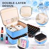 DreamGenius Nail Polish Organizer Case Holds 42 Bottles, Portable Double-Layer