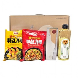 Gift Set [Happiness] Gift Set (4 types) - Holiday Essentials: Cooking Oil, Frying Mix, Pancake Mix, Hygiene Gloves (Chuseok Edition by Jukyung) 2ea