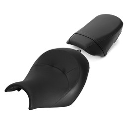 TCT-MOTORPARTS Black Front Driver Rider Seat &Rear Passenger Pillion Fit For Kawasaki Vulcan S 650 VN650 2015-2024 21 20 19