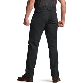 CQR Men's Vent Stretch Pants, Quick Dry Lightweight Casual Cargo Pants, Water Resistant Straight-Fit Utility Work Pants, Spectre Pants Black, 40W x 30L