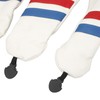 3PCS Golf Club Head Cover for Driver Fairway Woods Headcovers