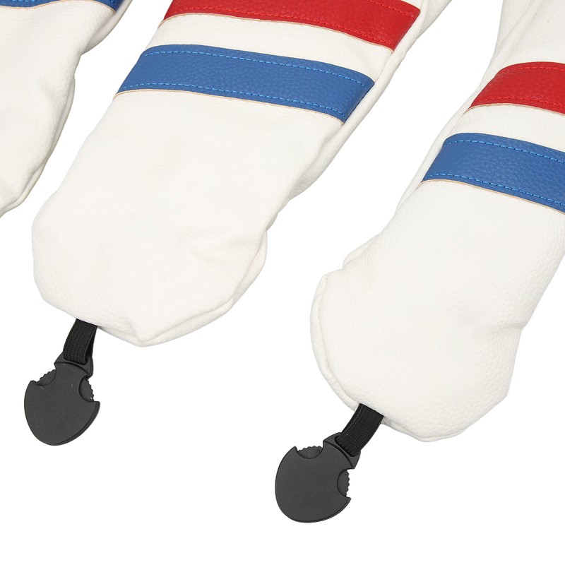 3PCS Golf Club Head Cover for Driver Fairway Woods Headcovers