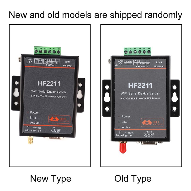 HF2211, HF2211 Serial Device Server, RS232/485/422 to WiFi and Ethernet
