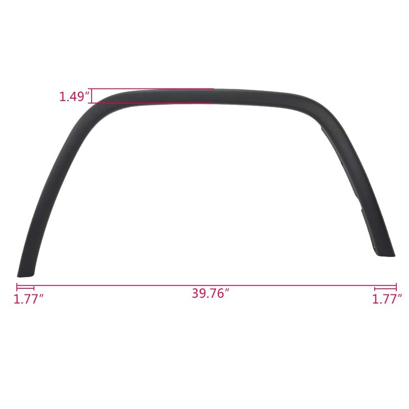 G-PLUS Front Right Fender Flare Fender Trim Compatible with Jeep