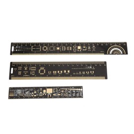3 Pieces PCB Ruler, 2 cm/15 cm/25 mm Multifunctional Circuit Board Ruler Measuring Tools for Electronics Technicians