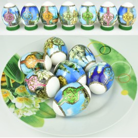 Diximus Thermo Heat Shrink Sleeve Decoration Easter Egg Wraps Pysanka Pysanky (Cathedrals)