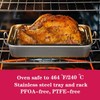 VBOYL 16" Premium Stainless Steel Roaster Pan Set with Baking
