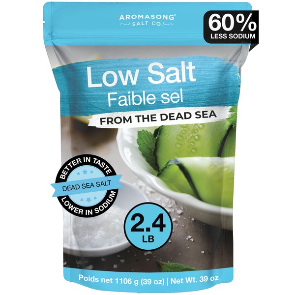 Aromasong Low Sodium Sea Salt 100% Natural Fine Grain Dead