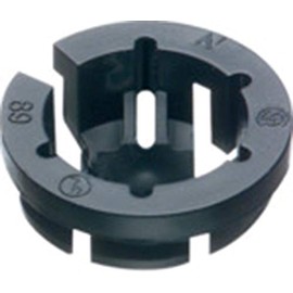 Arlington NM94-25 Black Button Push-In NM Cable Connector, 3/8 Trade Size, Fits 1/2-Inch Knock Outs, Black, 25-Pack