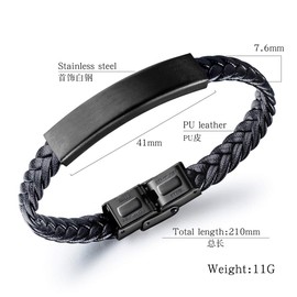 Dainty Braided Leather WWJD Bracelet for Men Women Inspirational Religious Reminder Jewerly Gift for Him Her