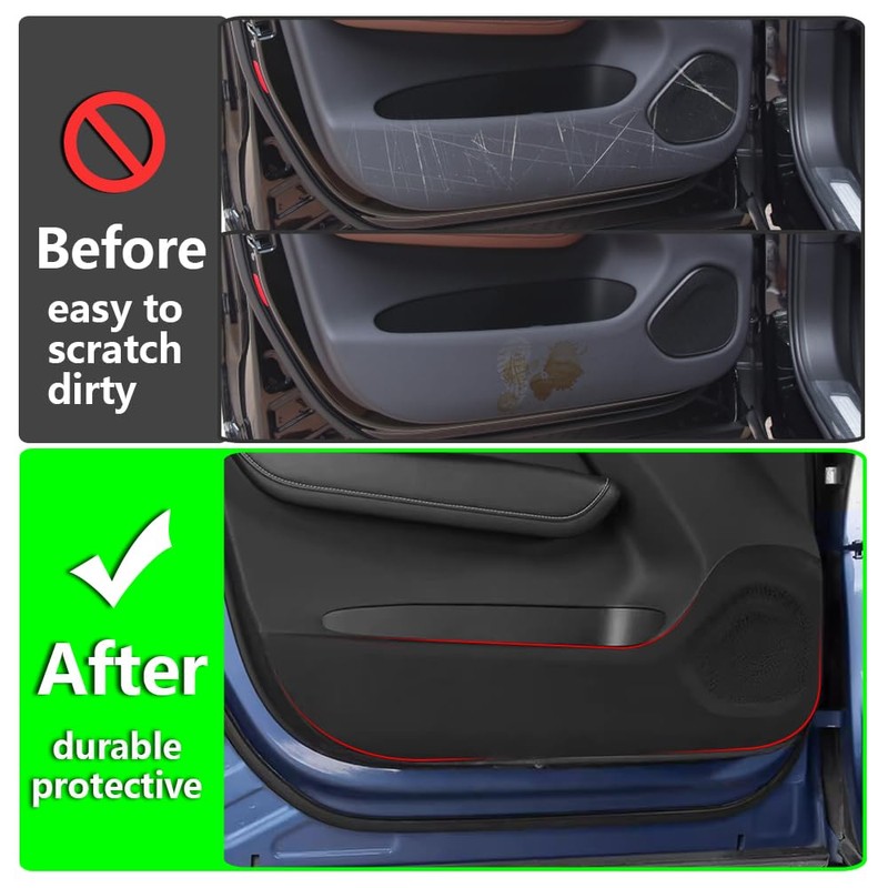 LUNQIN Car Protector Door Anti Kick Pad for Volvo XC60
